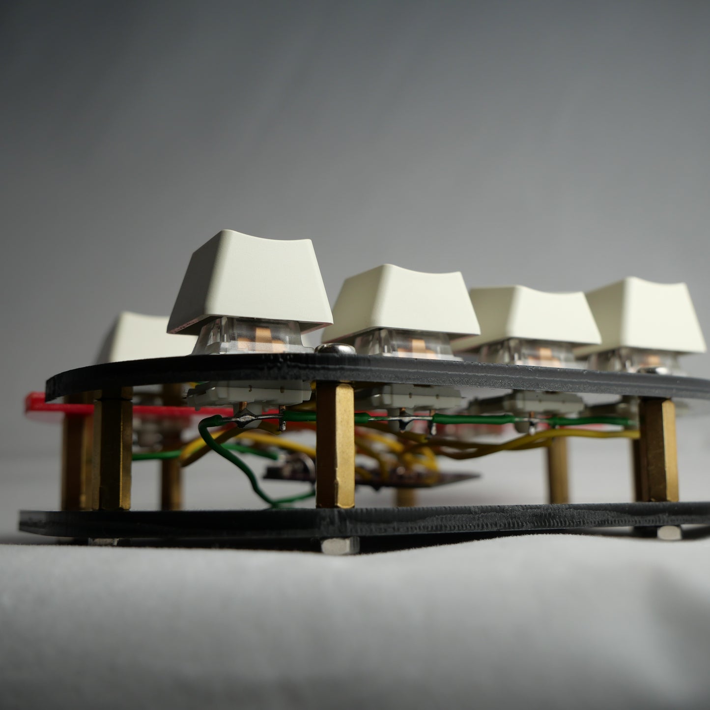 Black and Red Acrylic Midi Controller with 8 Note Buttons